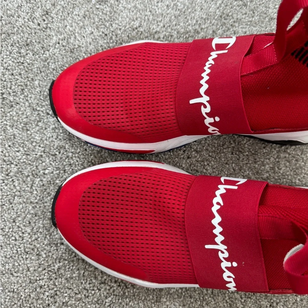 Champion Men's Red Slip-On Athletic Sneakers